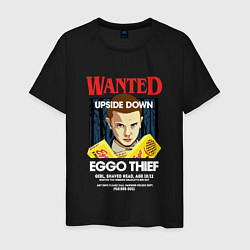 Футболка хлопковая мужская Wanted: Eggo Thief / 11, цвет: черный