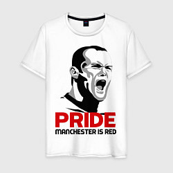 Футболка хлопковая мужская Pride Rooney, цвет: белый