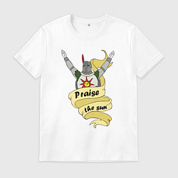 Футболка хлопковая мужская Praise the Sun, цвет: белый