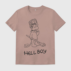 Мужская футболка Bart: Hell Boy