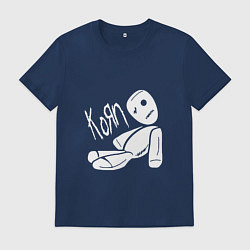 Футболка хлопковая мужская Korn Toy, цвет: тёмно-синий