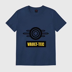 Футболка хлопковая мужская Vault-tec, цвет: тёмно-синий