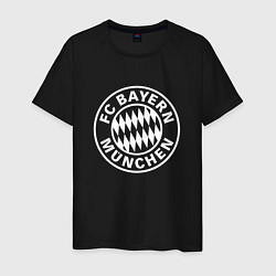 Футболка хлопковая мужская FC Bayern Munchen, цвет: черный