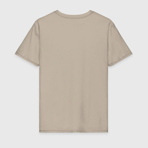 Мужская футболка TFK: White Logo / Миндальный – фото 2