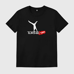 Футболка хлопковая мужская Turnikman, цвет: черный