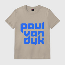 Футболка хлопковая мужская Paul van Dyk: Filled, цвет: миндальный