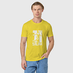 Футболка хлопковая мужская Salah 11, цвет: желтый — фото 2