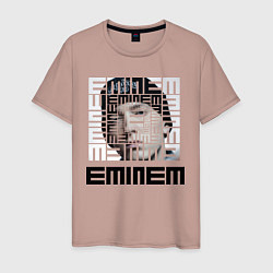 Футболка хлопковая мужская Eminem labyrinth, цвет: пыльно-розовый