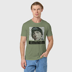 Футболка хлопковая мужская Eminem labyrinth, цвет: авокадо — фото 2