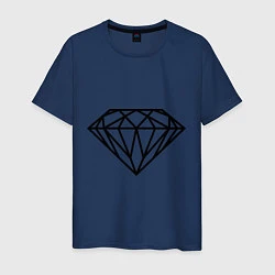 Футболка хлопковая мужская SWAG Diamond, цвет: тёмно-синий