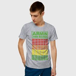 Футболка хлопковая мужская Armin van Buuren: EQ, цвет: меланж — фото 2