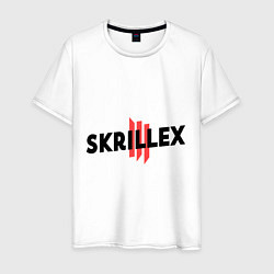 Футболка хлопковая мужская Skrillex III, цвет: белый