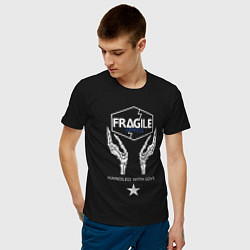 Футболка хлопковая мужская Fragile Express, цвет: черный — фото 2