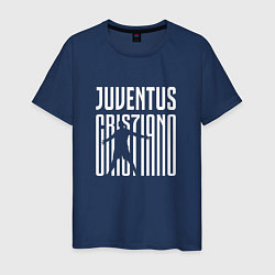 Футболка хлопковая мужская Juventus: Cristiano Ronaldo 7, цвет: тёмно-синий