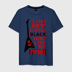 Футболка хлопковая мужская Mindless Self Indulgence - Coffee black, цвет: тёмно-синий