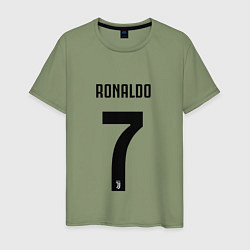 Футболка хлопковая мужская RONALDO 7, цвет: авокадо
