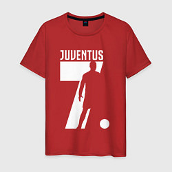 Футболка хлопковая мужская Juventus: Ronaldo 7, цвет: красный