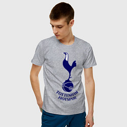 Футболка хлопковая мужская Tottenham FC цвета меланж — фото 2