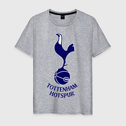 Футболка хлопковая мужская Tottenham FC цвета меланж — фото 1