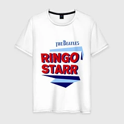Футболка хлопковая мужская Ringo Starr: The Beatles, цвет: белый