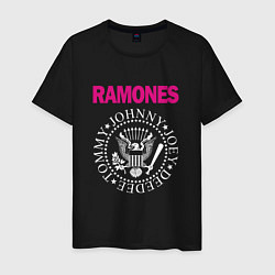 Футболка хлопковая мужская Ramones Boyband, цвет: черный