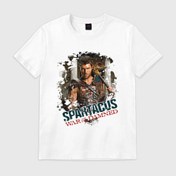 Футболка хлопковая мужская Spartacus, цвет: белый