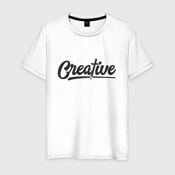 Футболка хлопковая мужская Creative Style, цвет: белый