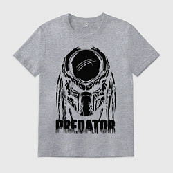 Футболка хлопковая мужская Predator Mask, цвет: меланж
