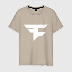 Футболка хлопковая мужская FAZE Symbol, цвет: миндальный