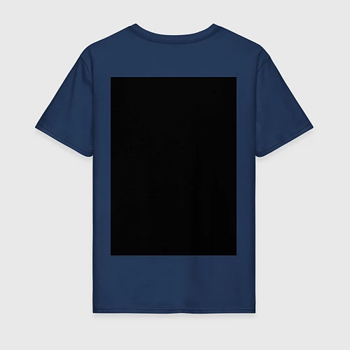 Мужская футболка ALL MONSTERS ARE HUMAN / Тёмно-синий – фото 2