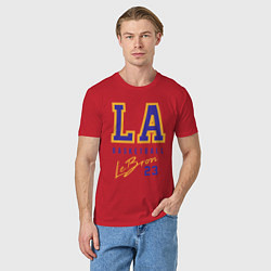Футболка хлопковая мужская Lebron 23: Los Angeles, цвет: красный — фото 2