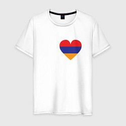 Футболка хлопковая мужская Love Armenia, цвет: белый