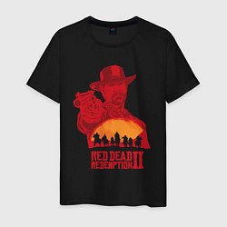 Футболка хлопковая мужская Red Dead Redemption 2 цвета черный — фото 1