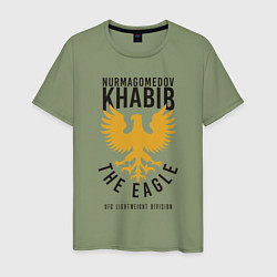 Футболка хлопковая мужская Khabib: The Eagle, цвет: авокадо