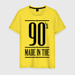 Футболка хлопковая мужская Made in the 90s, цвет: желтый