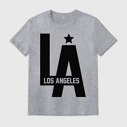 Футболка хлопковая мужская Los Angeles Star, цвет: меланж