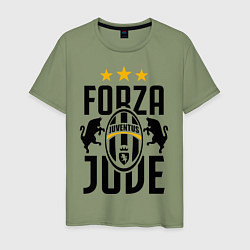 Футболка хлопковая мужская Forza Juve, цвет: авокадо
