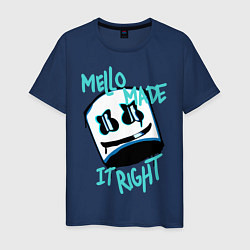Футболка хлопковая мужская Mello Made it Right, цвет: тёмно-синий