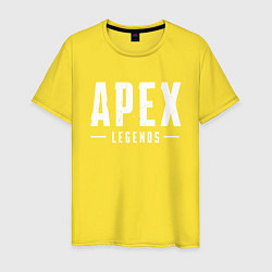 Футболка хлопковая мужская Apex Legends, цвет: желтый
