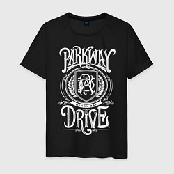 Футболка хлопковая мужская Parkway Drive, цвет: черный