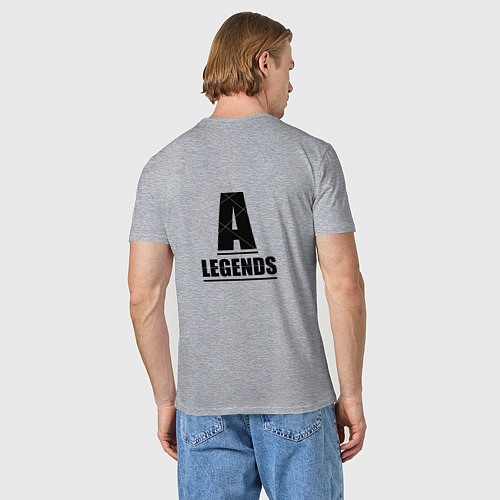 Мужская футболка Apex Legends: Pathfinder / Меланж – фото 4