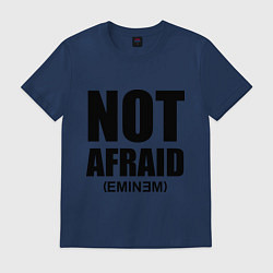 Футболка хлопковая мужская Not Afraid, цвет: тёмно-синий