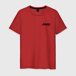 Футболка хлопковая мужская JEEP, цвет: красный