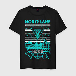 Футболка хлопковая мужская Northlane: Node цвета черный — фото 1