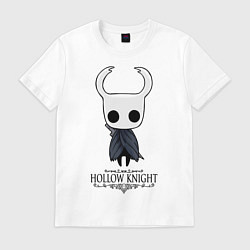 Футболка хлопковая мужская Hollow Knight, цвет: белый