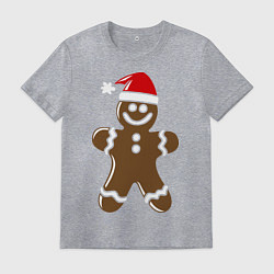 Футболка хлопковая мужская Печенька, цвет: меланж