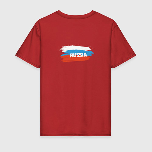 Мужская футболка Хоккей Russia / Красный – фото 2