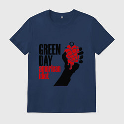 Футболка хлопковая мужская Green Day: American idiot, цвет: тёмно-синий