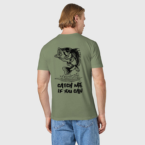 Мужская футболка Catch me if you can / Авокадо – фото 4