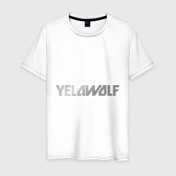Футболка хлопковая мужская Yelawolf metalic, цвет: белый